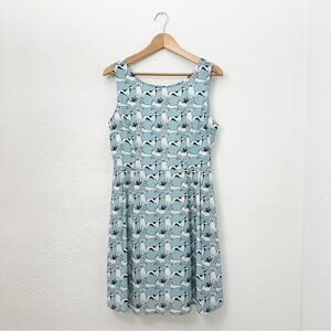 LA Soul Novelty Dog Print Blue Dress